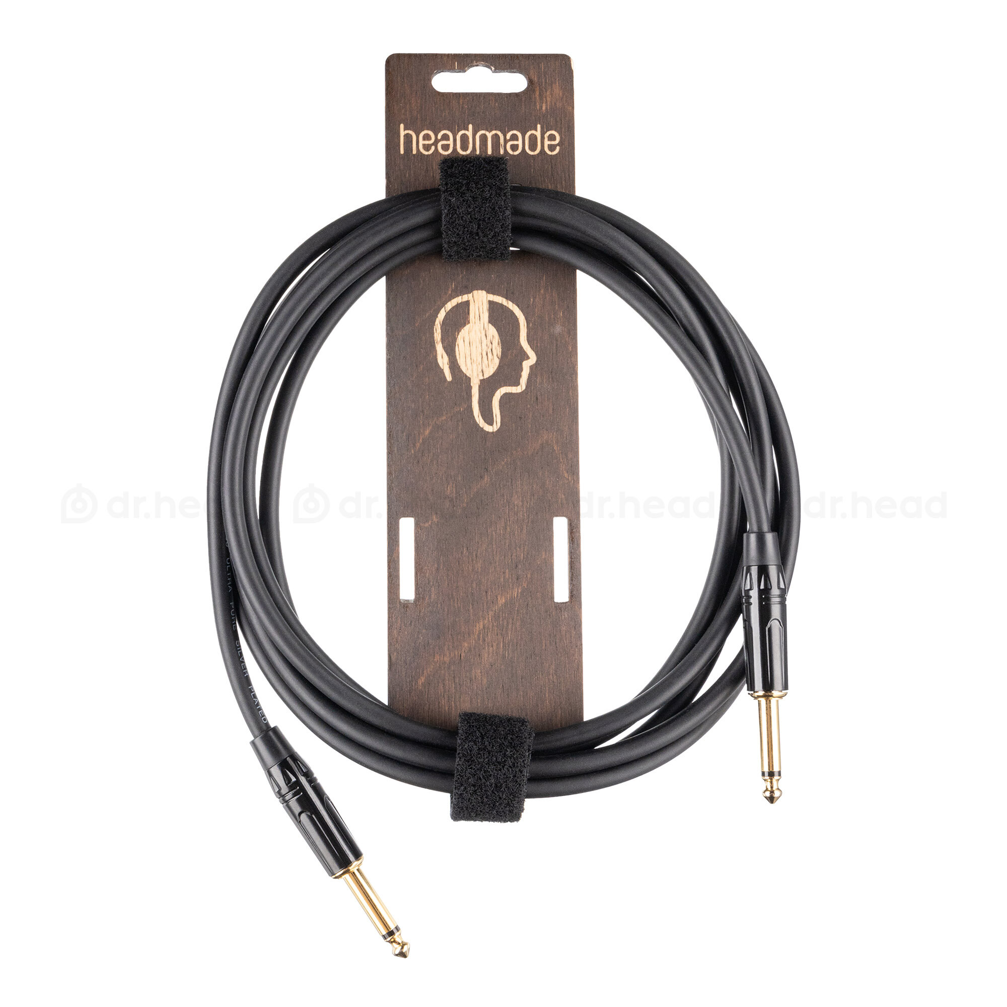 Кабель инструментальный HeadMade PRO Interconnect Jack 6.3(M) to Jack 6.3(M), 2 м, черный