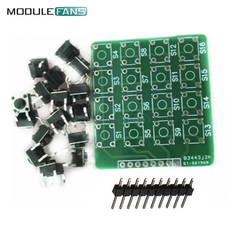 4x4 4*4 матричная клавиатура, модуль клавиатуры, 16 Botton микроконтроллер для Arduino atmel S1/2, Набор для творчества, электронная фотовспышка