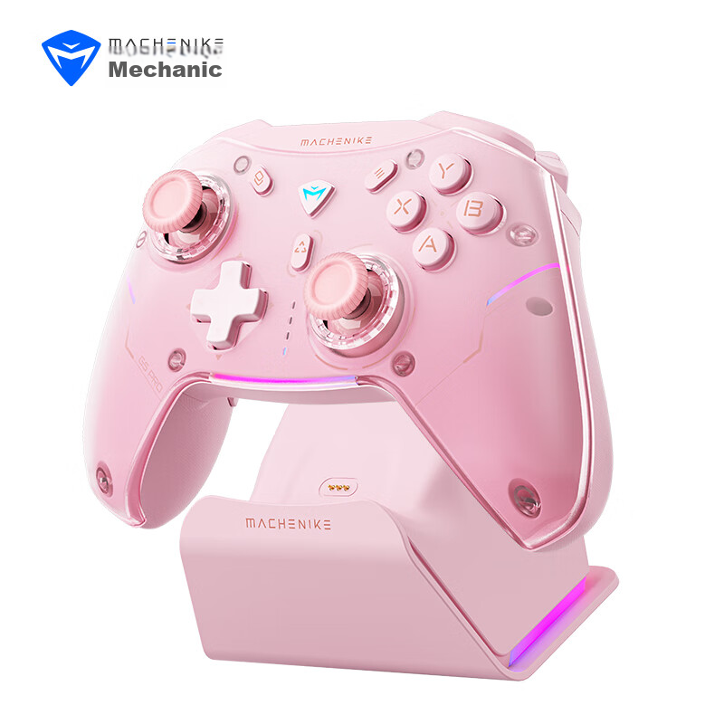 Геймпад MACHENIKE G5pro MAX совместимый с ПК, pink