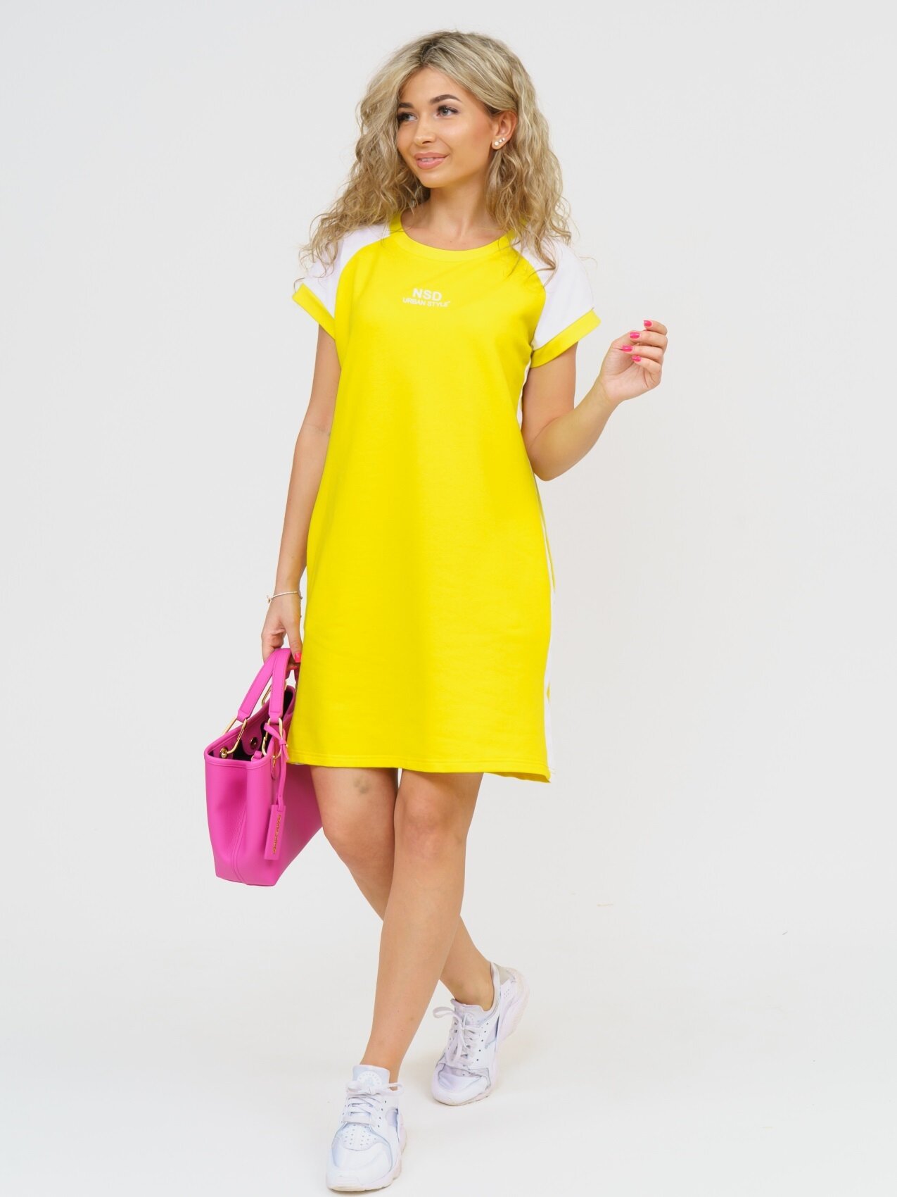 Платье NSD-STYLE размер 54 Желтый