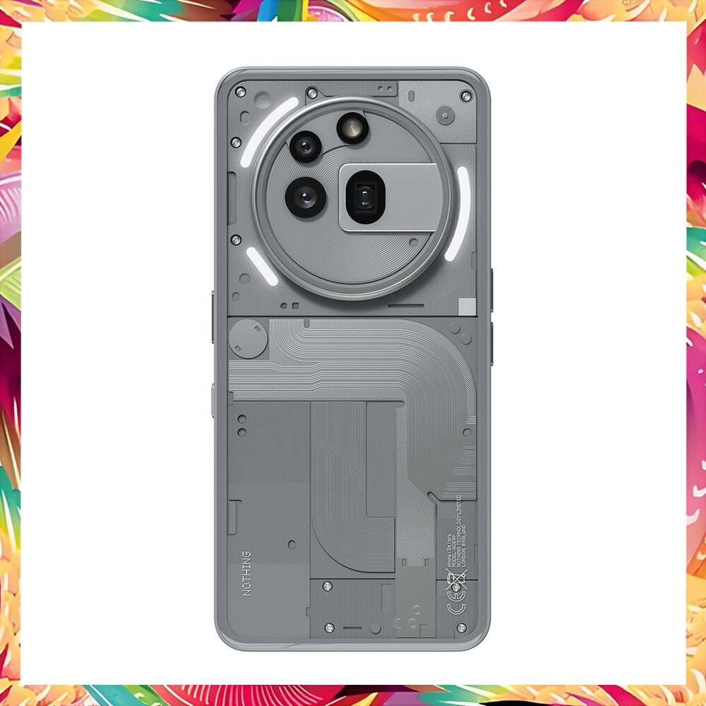 Смартфон Nothing phone (3a) Pro, 12+256 ГБ, 50MP Samsung front camera Global 5000 mAh, 6.77” 120Hz AMOLED дисплей, серый