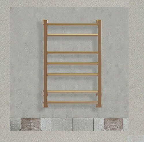 Изображение товара Полотенцесушитель водяной SATURN 80x50 (см) цвет Золото матовое