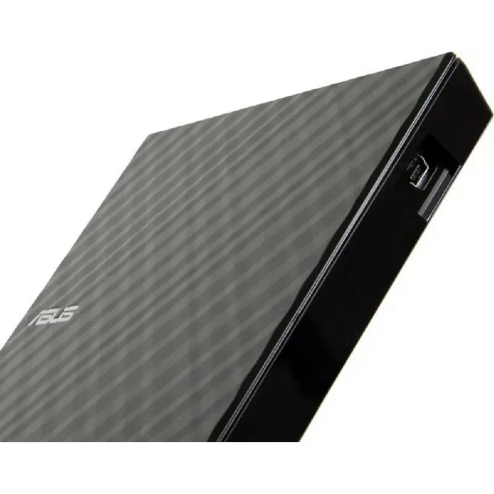 Внешний оптический привод ASUS DVD±R/RW USB 2.0 (90-DQ0435-UA221KZ) Black - фото №3