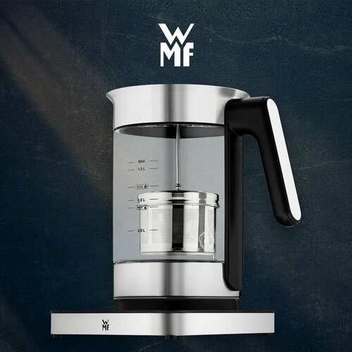 Чайник WMF Lumero, LED-подсветка, из нержавеющей стали, 1.6л, черный