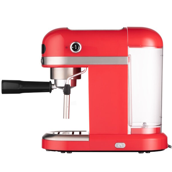 Кофеварка Ardesto рожковая YCM-E1501, 1,4л, молотый, ручной капуч, подогрев чашек, красный — фото 1