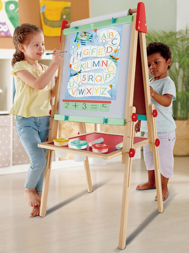 Изображение товара Магнитный двусторонний мольберт для рисования Hape ALL-IN-1 E1010_HP