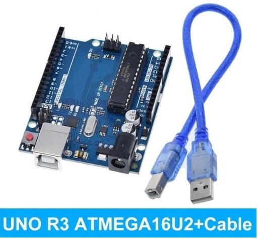 Arduino UNO аналог atmega328 со сменным чипом и кабелем
