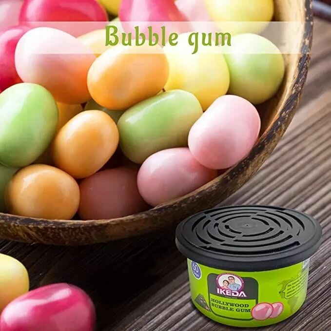 Ароматизатор - освежитель воздуха IKEDA в баночке (Bubble gum)