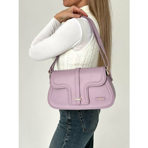 Сумка багет Nila Nila фактура зернистая светло-лиловый 9600₽