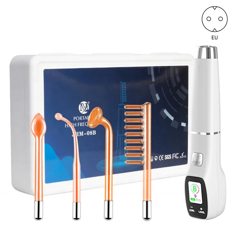 Дарсонваль портативный аппарат для лица, 4PCS-EU PLUG
