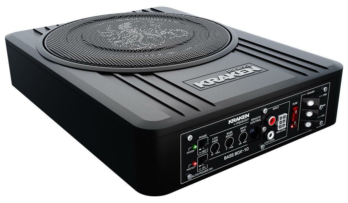 Сабвуфер автомобильный Prology KRAKEN BASS BOX-10 активный компактный 10" (25 см)
