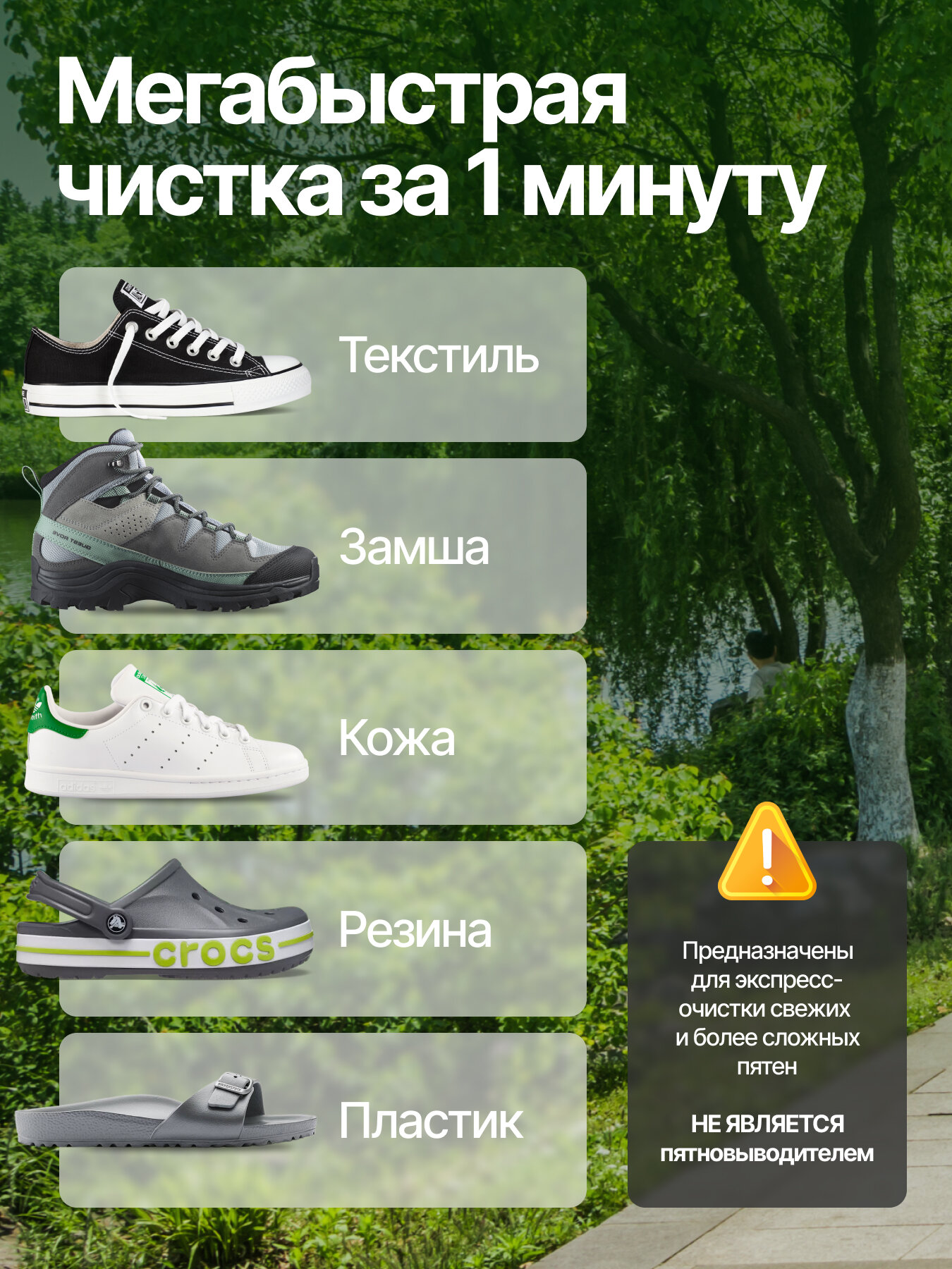 Очищающие влажные салфетки для обуви, одежды и снаряжения SIBEARIAN SWIPES 3 упаковки 45 шт — фото 1