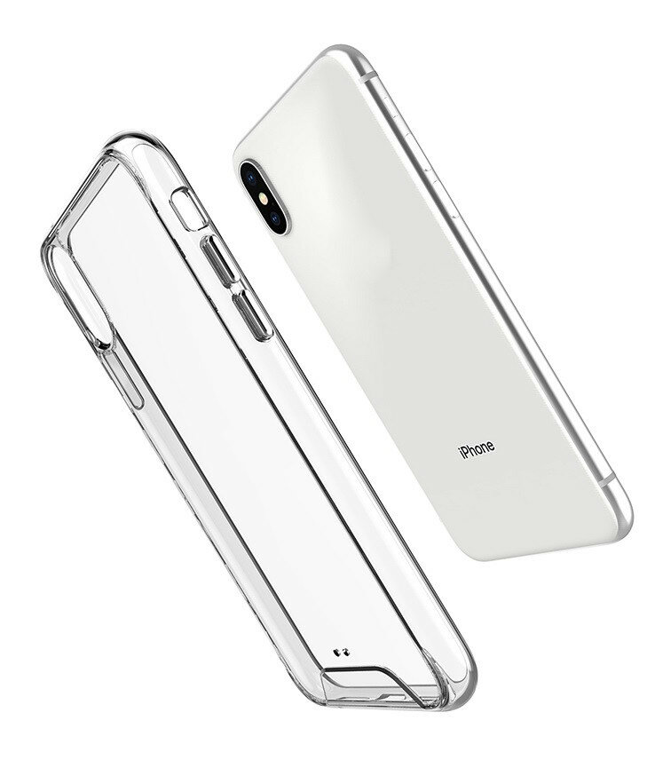 Чехол, для iPhone XS, прозрачный, стильный, для надежной защиты устройства — фото 1