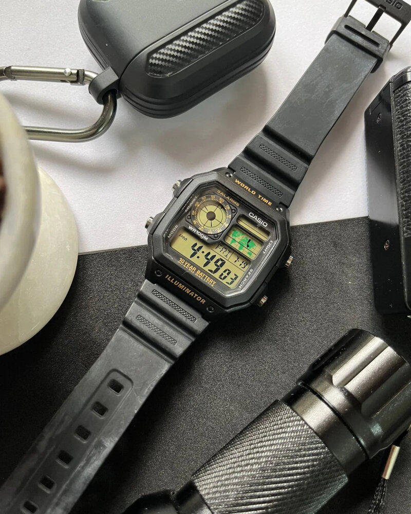 Наручные часы CASIO Collection Men, черный/черный — фото 1