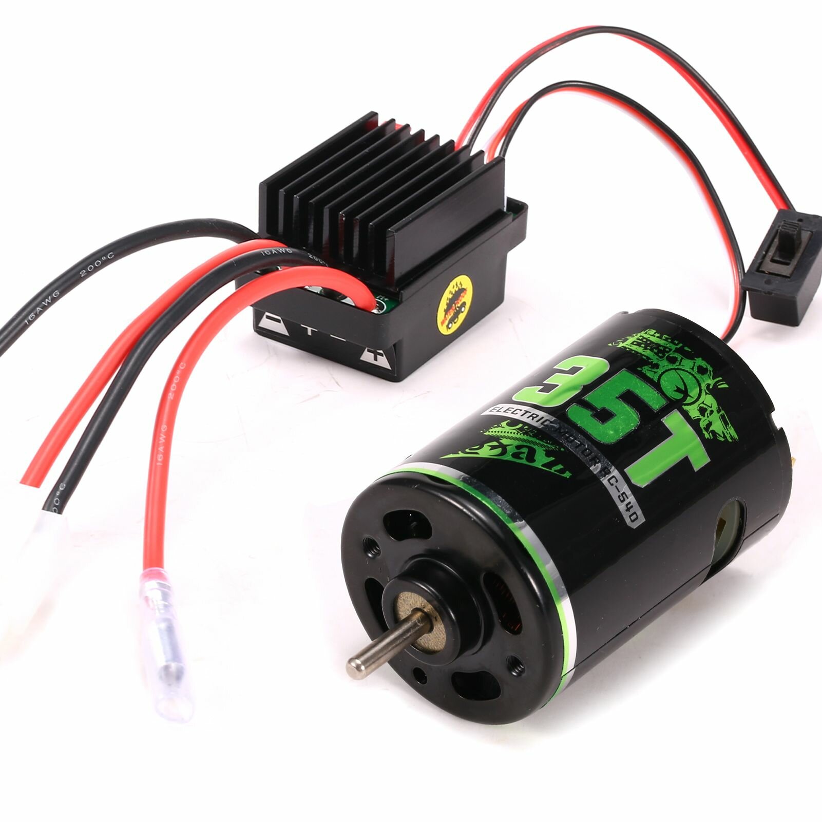 540 Коллекторный двигатель RC Гусеничный двигатель 35T и ESC 60A