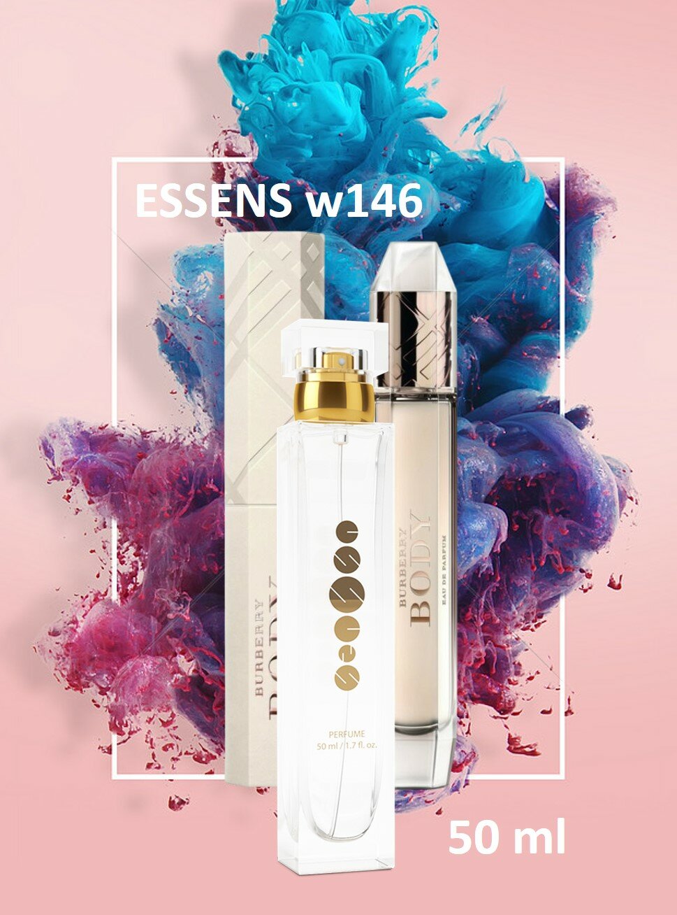 Номерные духи Essens w146, для женщин в стилистике Burberry Body, классическая коллекция, 50 мл