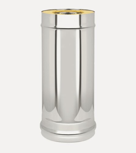 Изображение товара Сэндвич-труба Оц+Нерж (AISI 430/0,5мм), L-1м диаметр дымохода: 150х220 мм