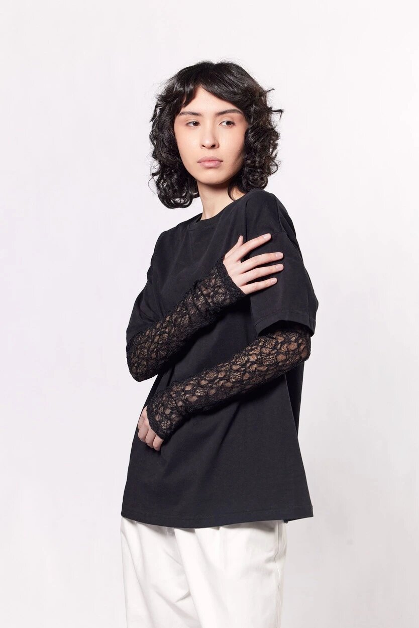 Лонгслив Selfie, размер XS, , черный — фото 1