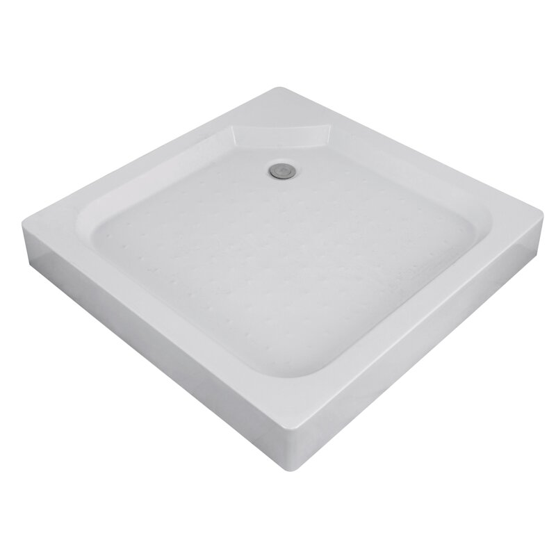 Душевой поддон OLIVE'S P-9015S-WH квадратный 90х90х15 белый