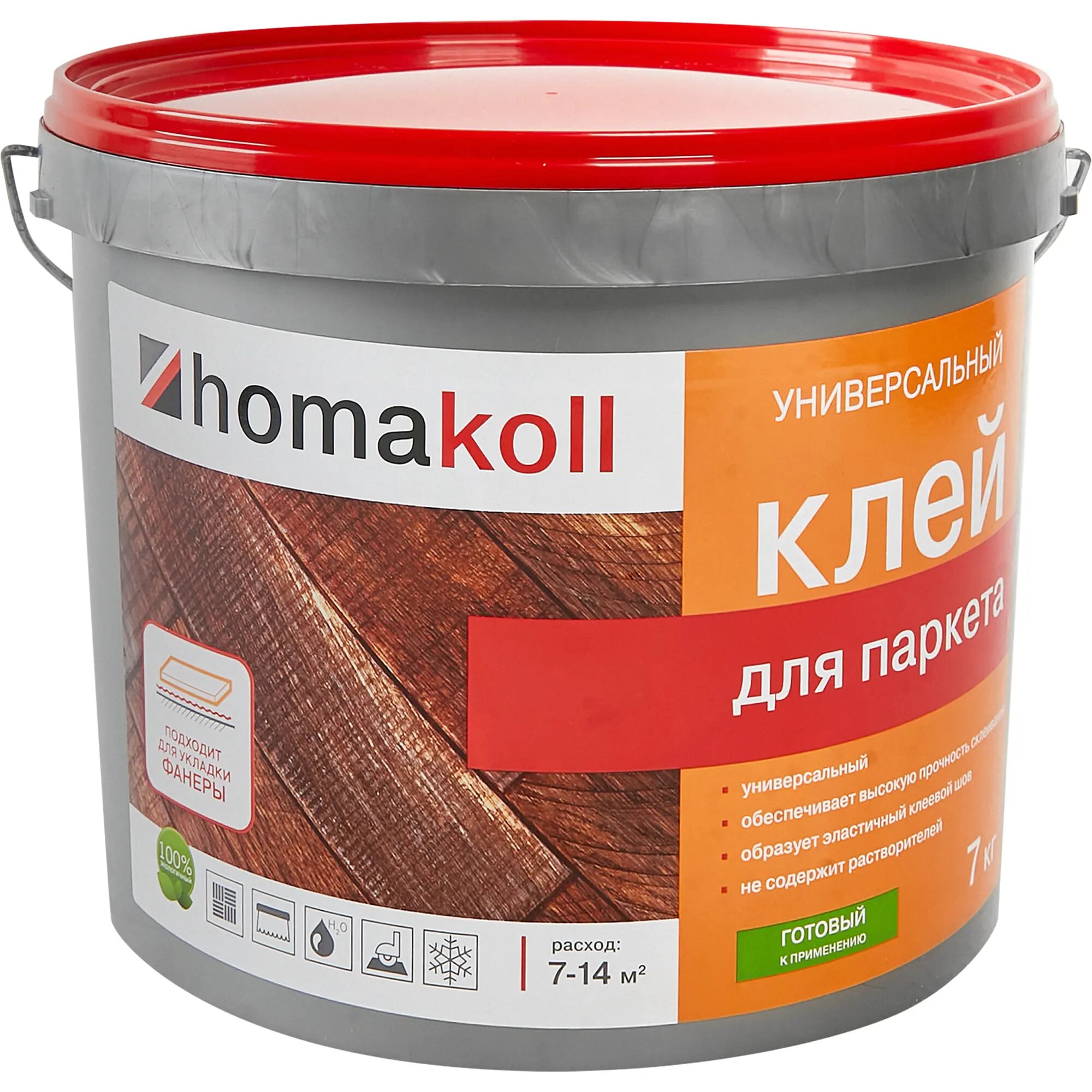 Клей водно-дисперсионный для паркета Homakoll (Хомакол) 7 кг