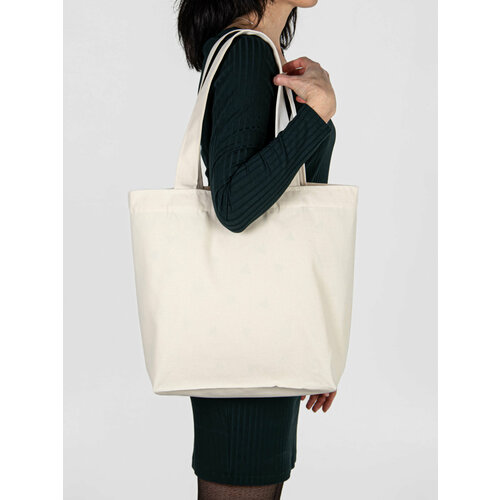 Сумка шоппер Polinka фактура гладкая бежевый 2000₽