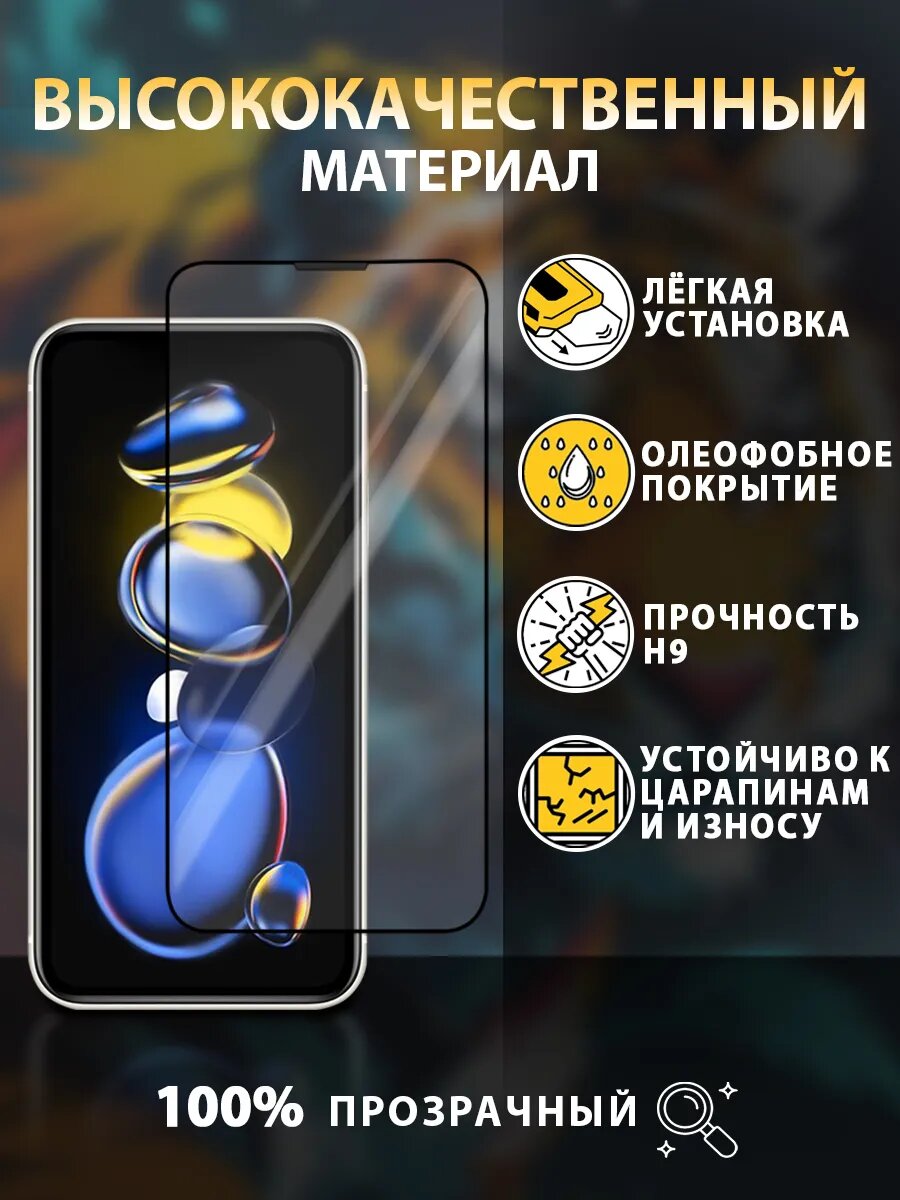 Защитное стекло на iPhone 15 Pro Max с автоматической установкой противоударное — фото 1