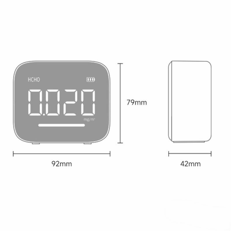 Картинки Анализатор состояния воздуха Xiaomi DUKA Intelligent Multifunctional Formaldehyde Monitor White (HF1)