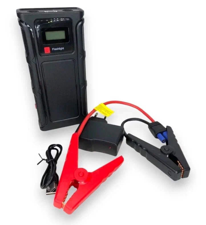 Пуско-зарядное портативное устройство Jump Starter, 15000 mAh, пусковой ток 800 A, пиковый ток 1600 А, 12 А/ч
