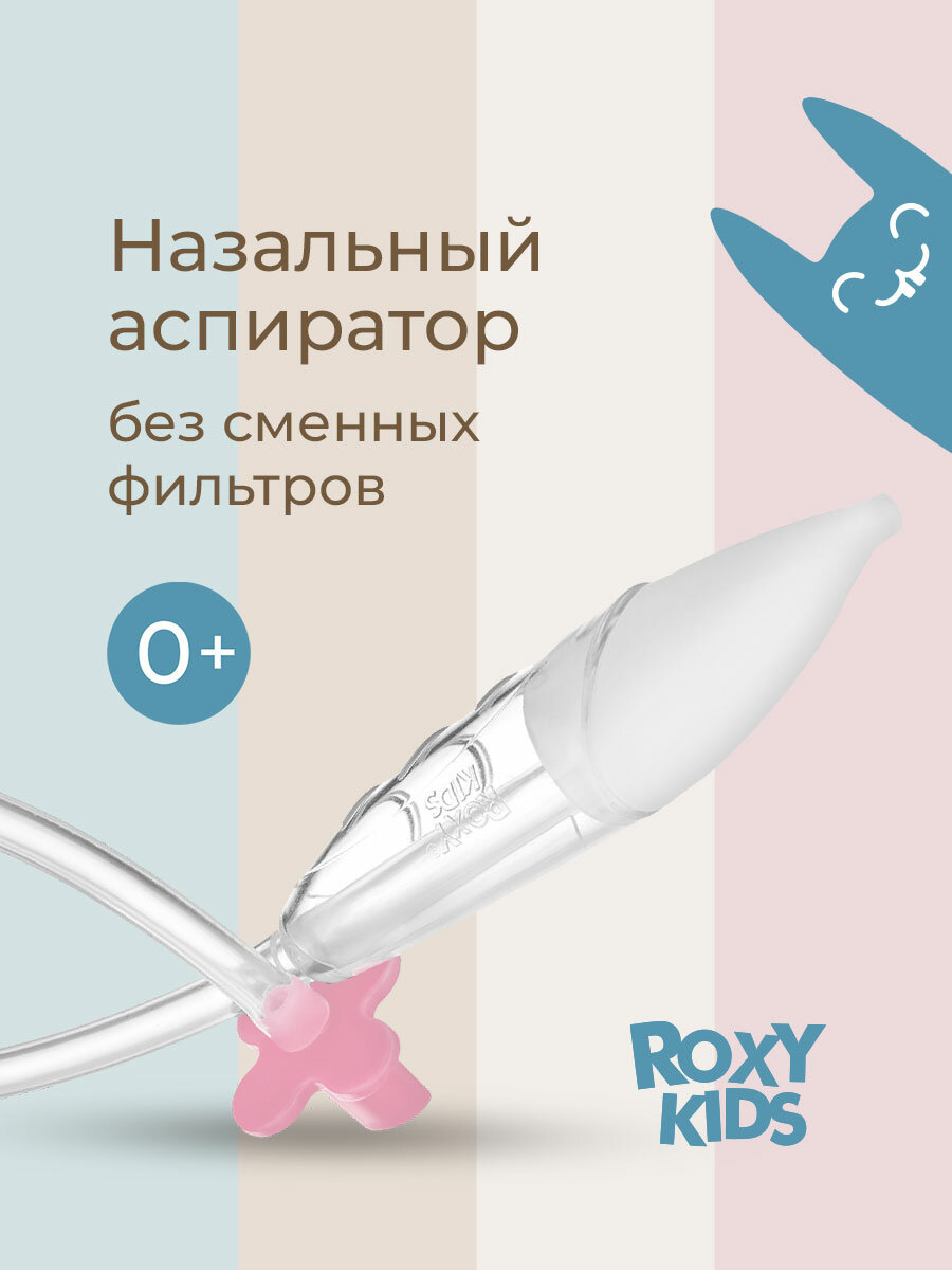 Аспиратор назальный соплеотсос для новорожденных и детей 0+ мягкий наконечник в футляре