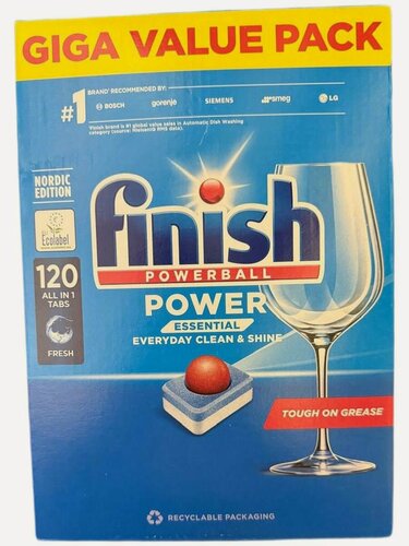 Изображение товара Таблетки для посудомоечных машин Finish POWER Essential, 120 шт (из Финляндии)