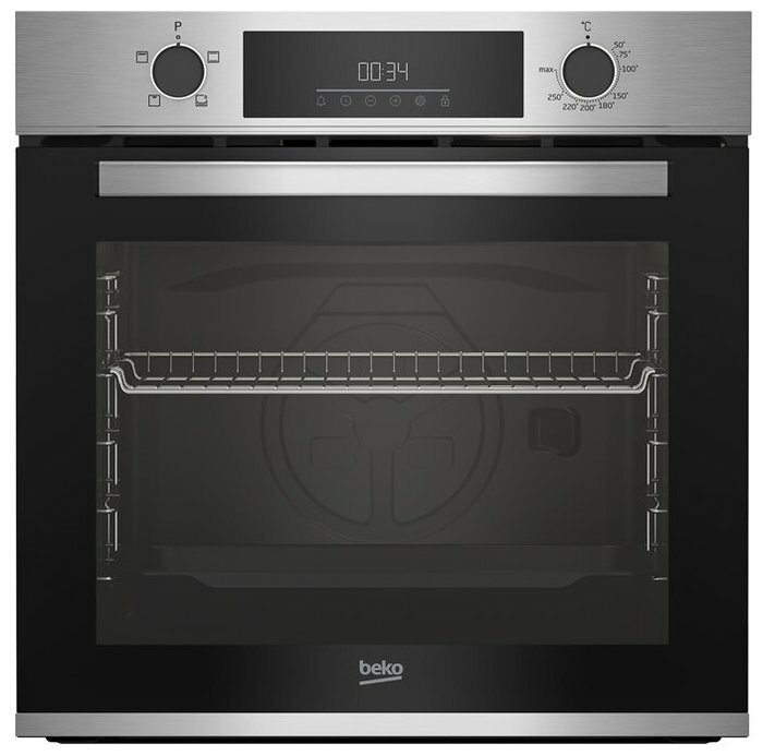 Электрический духовой шкаф Beko BBIC12300XD, 80 л, гриль, нержавеющая сталь/черный