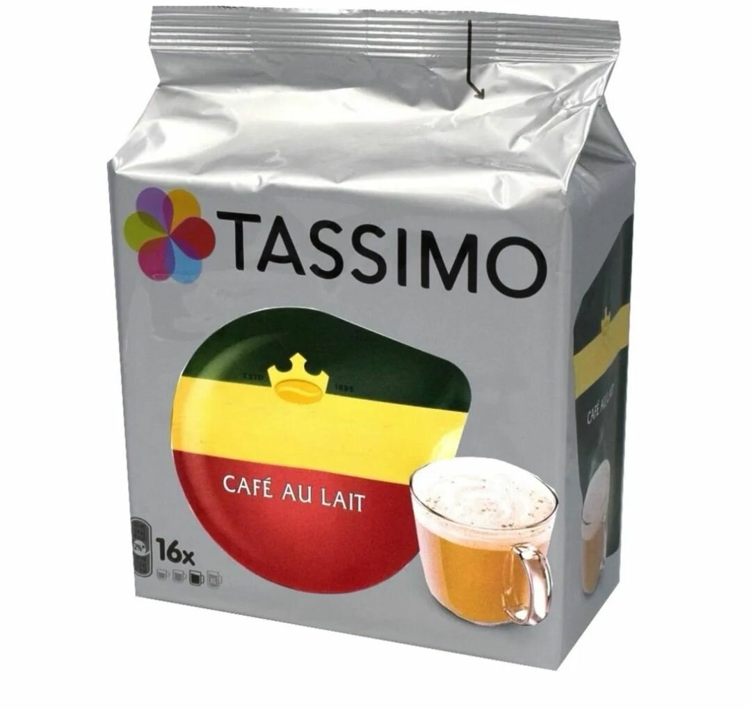 Кофе в капсулах Tassimo cafe au lait, 16 порций