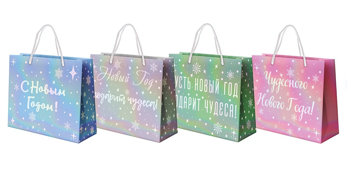 Подарочный пакет новогодний 