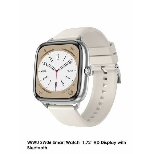 WiWU SW06 Smart Watch 1.72" HD Display with Bluetooth - серые