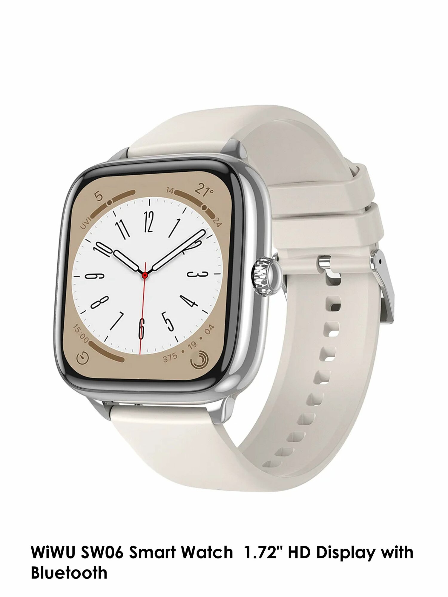 WiWU SW06 Smart Watch 1.72" HD Display with Bluetooth - серые