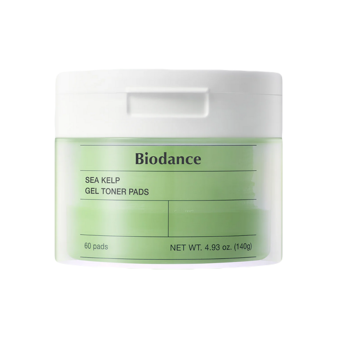 Biodance Sea Kelp Gel Toner Pads 60 шт / 140g — гелевые тонер-пэды с морскими водорослями для увлажнения и успокоения