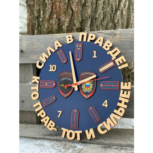 Часы мвд Золотой жук размер 35 цвет синий/золотистый