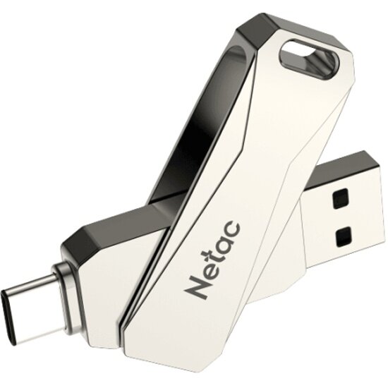 Флешка 64Gb Netac U782C metal USB 3.0 + Type C (NT03U782C-064G-30PN) — фото 1