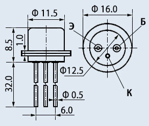 Триод КТ801Б 1990г (в комплекте 5 штук) — фото 1