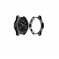 Чехол-кейс-пенал MyPads для умных смарт-часов Samsung Gear S3 Classic / Frontier SM-R760 / R770 тонкий силиконовый с противоударными свойствами черный