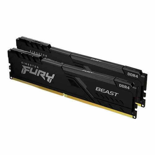 Kingston DDR4 32Gb (2x16Gb) 3600 MHz pc-28800 Fury Beast Black (kf436c17bbk2/32) KF436C17BBK2/32 .
