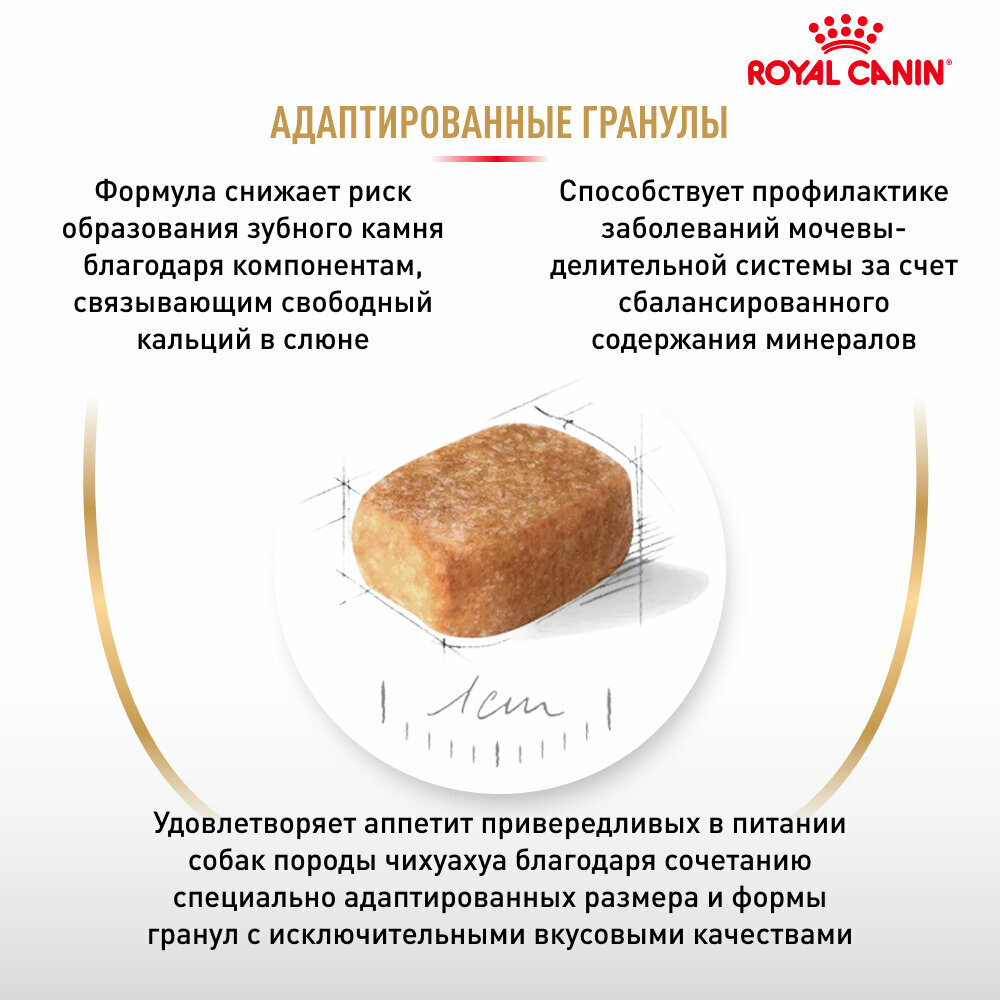 Royal Canin Chihuahua Adult для собак породы чихуахуа Курица, 500 г. — фото 1