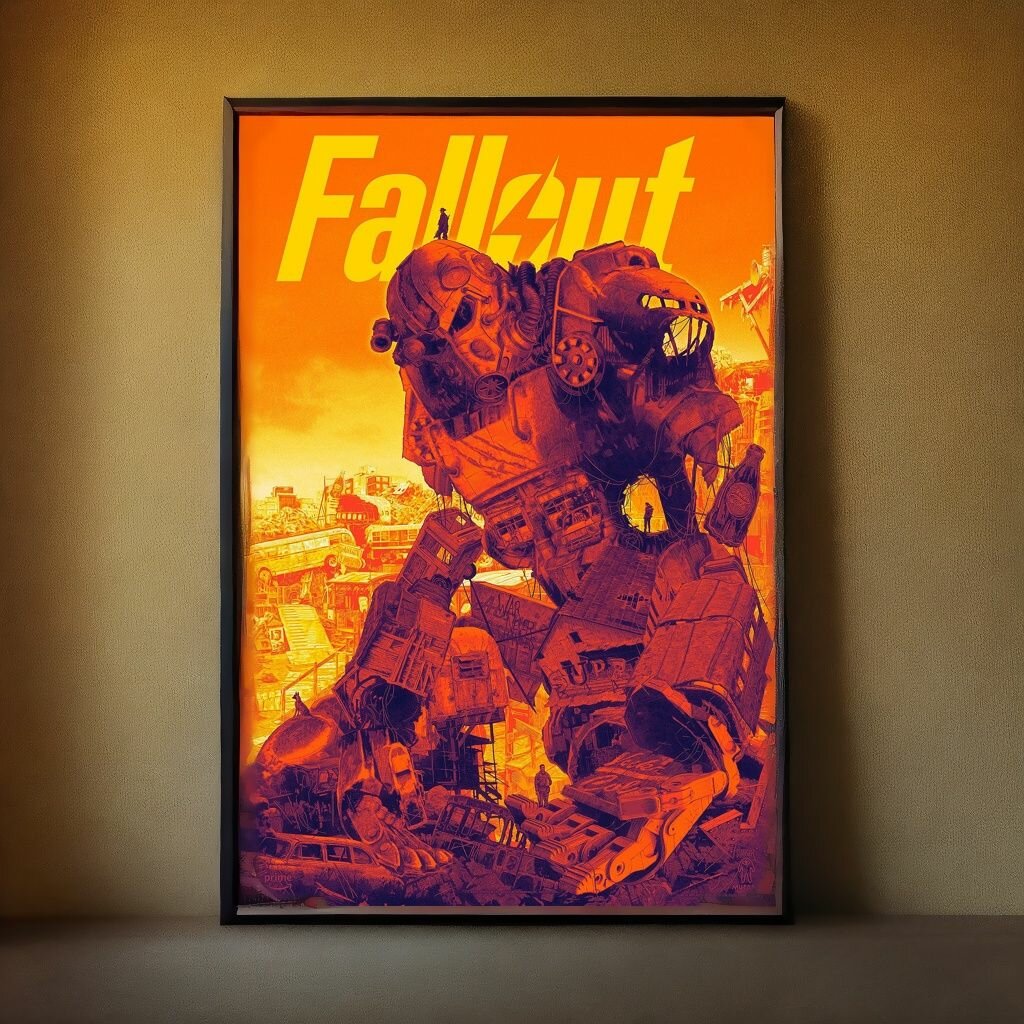 Официальный Постер Fallout (Hand-Numbered Limited) 91см x 61см, Оригинальный, Пронумерованный вручную из США, Фоллаут