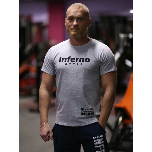фото Футболка inferno style футболка спортивная inferno style ф-001-006, 1 шт., размер s, серый