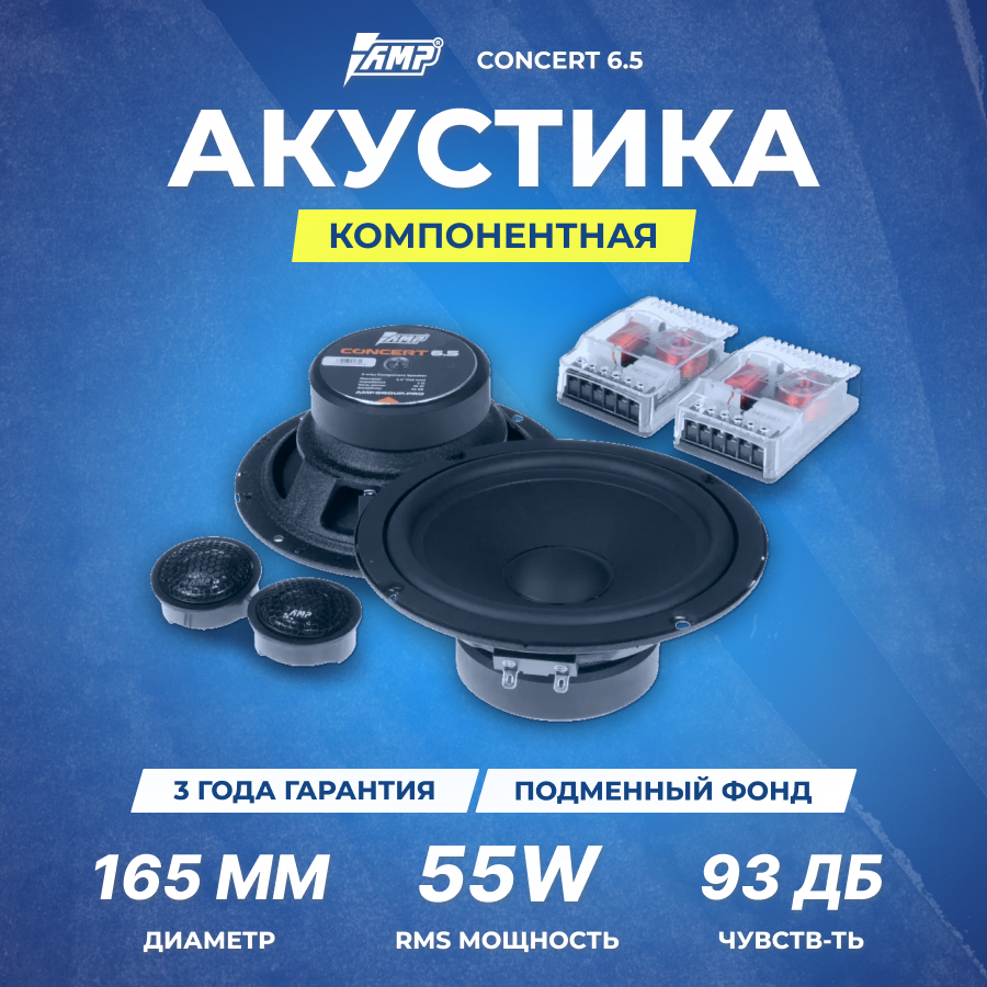 Акустика компонентная AMP Concert 6.5