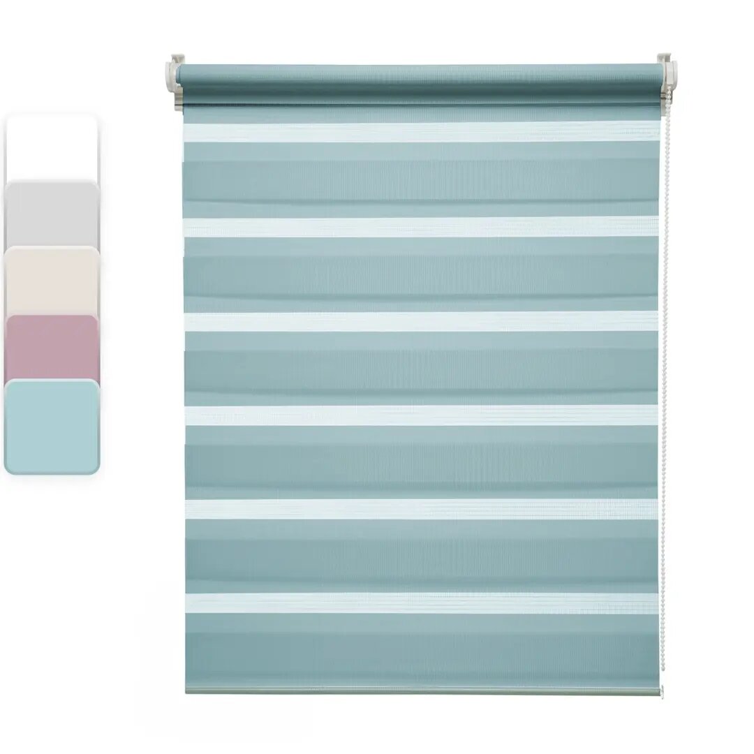 Штора рулонная день-ночь Inspire Peter 60x160 см бирюза