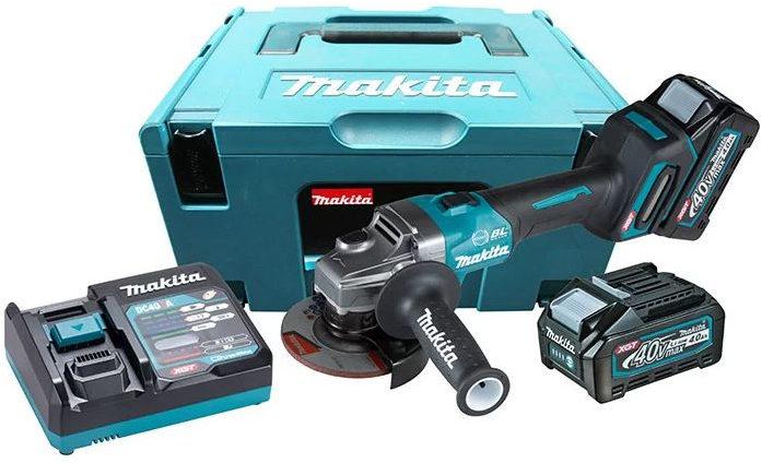 Машина шлифовальная угловая аккумуляторная Makita GA004GM201 - фото №1