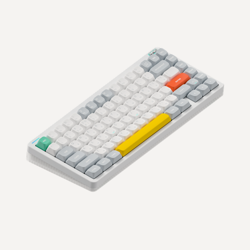 Изображение товара Беспроводная механическая клавиатура QMK Nuphy Halo75V2 Ionic White(русская раскладка), RGB, Hot Swap, Raspberry Switch