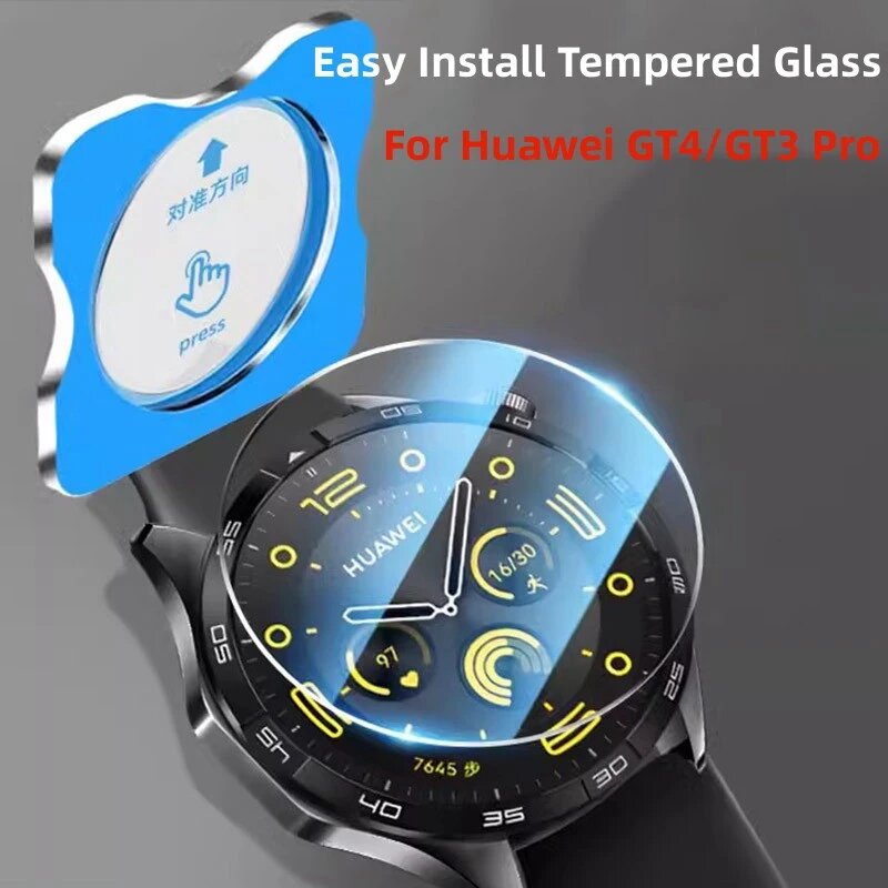 Закаленное стекло ALANGDUO для Huawei Watch GT4, GT5, For GT5 46MM, 1 Set