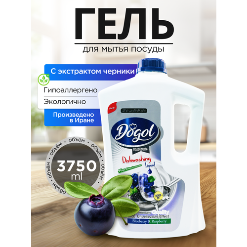 Dogol Средство для мытья посуды с экстрактом черники 3750г
